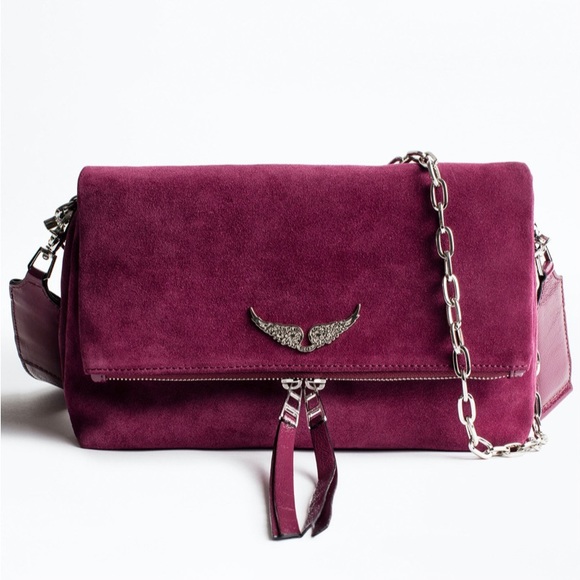 zadig and voltaire rocky suede bolsa